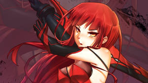 Elsword's Elesis In Her Crimson Avenger Form Wallpaper