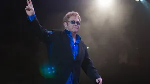 Elton John Concert Rock Hand Wallpaper