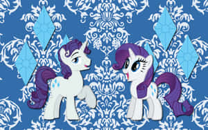 Elusive And Rarity My Little Pony Wallpaper