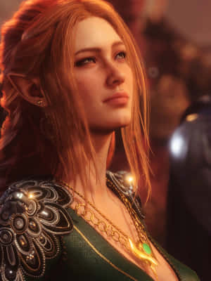 Elven Character Portrait_ Baldurs Gate3 Wallpaper