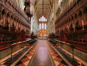 Ely Cathedral Interior View Wallpaper