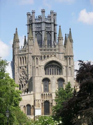 Ely Cathedral Octagon Tower U K Wallpaper