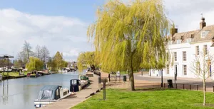 Ely Riverside Scenery Wallpaper