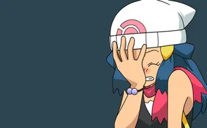Embarrassed Anime Character Facepalm Wallpaper