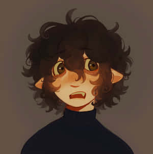 Embarrassed Character Illustration Wallpaper