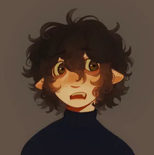 Embarrassed Character Illustration Wallpaper