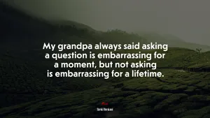 Embarrassment Quote Over Tea Plantation Wallpaper