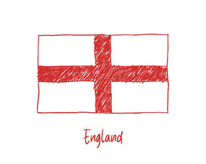 Emblazoned Pride - Artistic Representation Of The England Flag Wallpaper