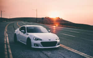 Embodiment Of Speed - Subaru Brz In Action Wallpaper