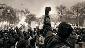 Embodying Strength And Empowerment - The Black Power Movement Wallpaper