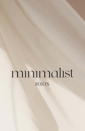 Embrace Less Is More With Minimalist Typography Wallpaper Wallpaper