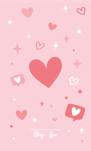 Embrace Love With Cute Hearts Wallpaper