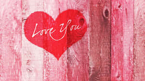 Embrace Romance With Pink Love Wallpaper