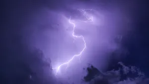 Embrace The Aesthetic Power Of Lightning Wallpaper