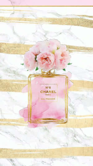 Embrace The Essence Of Spring With A Fresh And Floral Perfume Wallpaper