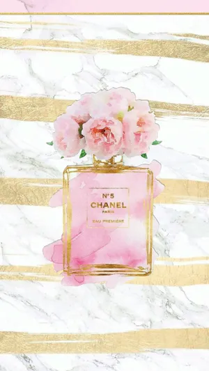 Embrace The Essence Of Spring With A Fresh And Floral Perfume Wallpaper