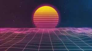 Embrace The Glow - Purple Neon Aesthetic Computer Image Wallpaper