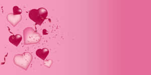 Embrace The Magic Of Pink Love Wallpaper