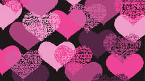 Embrace The Power Of Pink Love Wallpaper