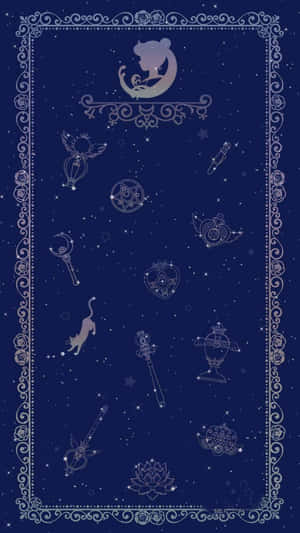 Embrace The Stellar Energy Within You With The Sailor Moon Pattern Wallpaper