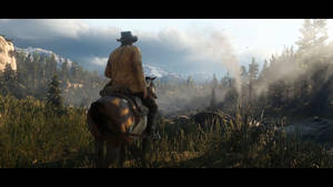 Embrace The Wild West With An Epic Horseback Adventure In Red Dead Redemption 2 Wallpaper