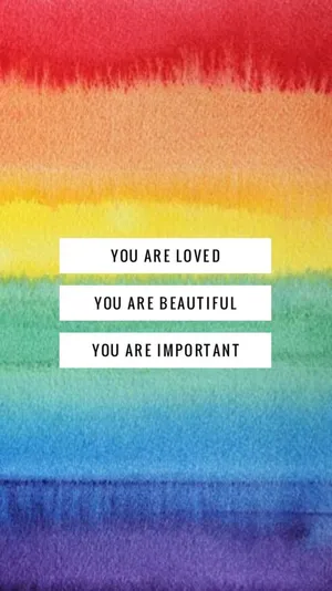 Embrace Your Beauty - Multicolored Typographic Image Wallpaper