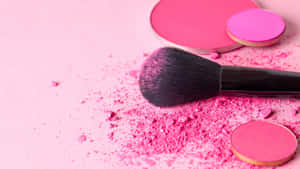 Embrace Your Elegance With Stunning Pink Makeup Wallpaper