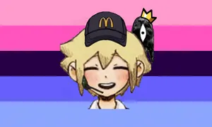 Embrace Your Identity With Our Omori Pfp That Highlights The Magnificent Blend Of Genderfluid Pride Flag Colors. Wallpaper