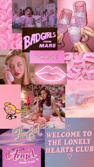 Embrace Your Inner Baddie With This 90's Vintage Aesthetic Wallpaper. Wallpaper