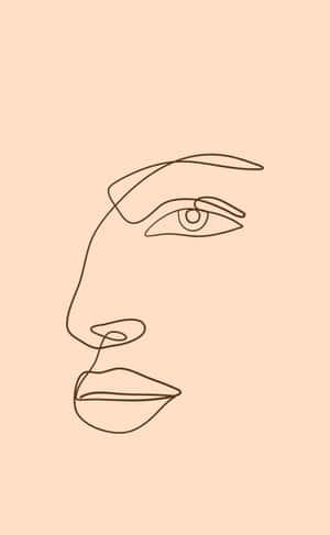 Embracing Serenity - Korean Beige Aesthetic Wallpaper