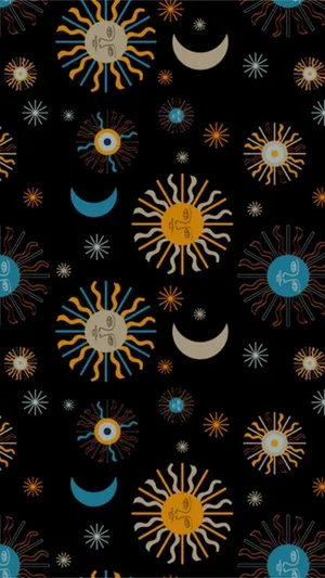 Embracing The Cosmic Balance Wallpaper