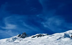 Embracing The Winter Blues Wallpaper