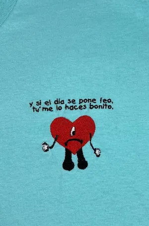 Embroidered Heart Character Design Wallpaper