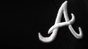 Embroidered White Capital Alphabet Letter A Wallpaper