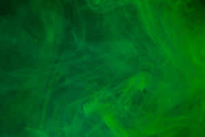 Emerald Green Smoke Abstract Wallpaper