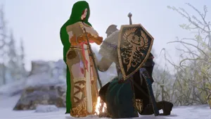 Emerald Herald Awaiting The Chosen Undead In Dark Souls Wallpaper