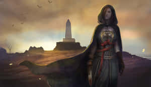 Emerald Herald In The World Of Dark Souls Wallpaper