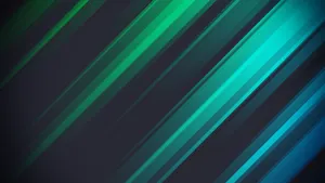 Emerald Teal Abstract Stripes Wallpaper