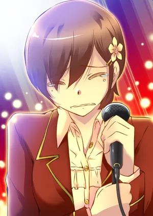 Emi Igawa Anime Singing Performance Wallpaper