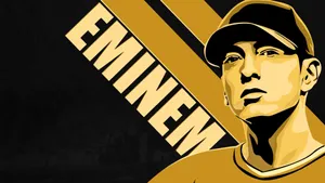 Eminem Yellow Vector Art Wallpaper