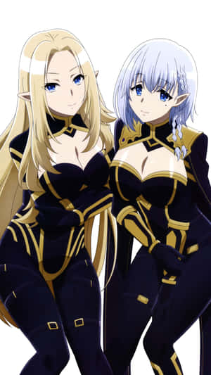 Eminencein Shadow Blondeand Silver Haired Characters Wallpaper