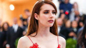 Emma Roberts At 2017 Met Gala Wallpaper