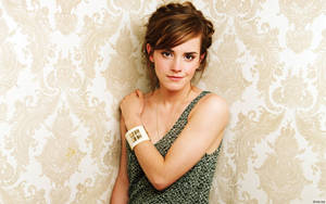 Emma Watson Exudes Confidence And Style Wallpaper