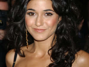 Emmanuelle Chriqui Posing In An Elegant Outfit Wallpaper