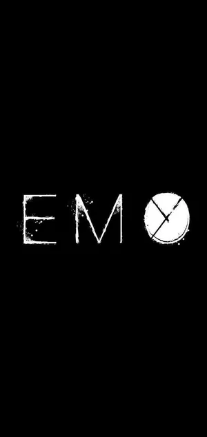 Emo Logo On A Black Background Wallpaper