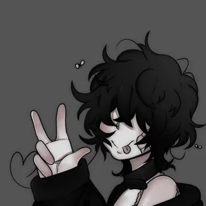 Emo Pfp Girl Peace Sign Wallpaper