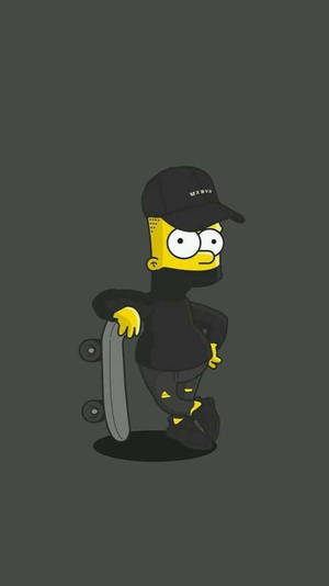 Emo Pfp Skater Bart Simpson Wallpaper