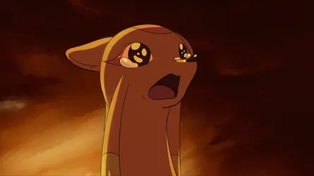 Emotional Mienshao Under The Rain Wallpaper