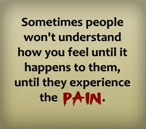 Emotive Pain Quote Wallpaper