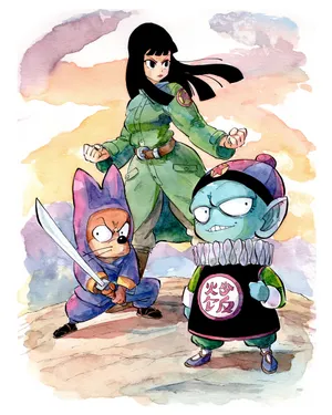 Emperor Pilafand Minions Watercolor Wallpaper